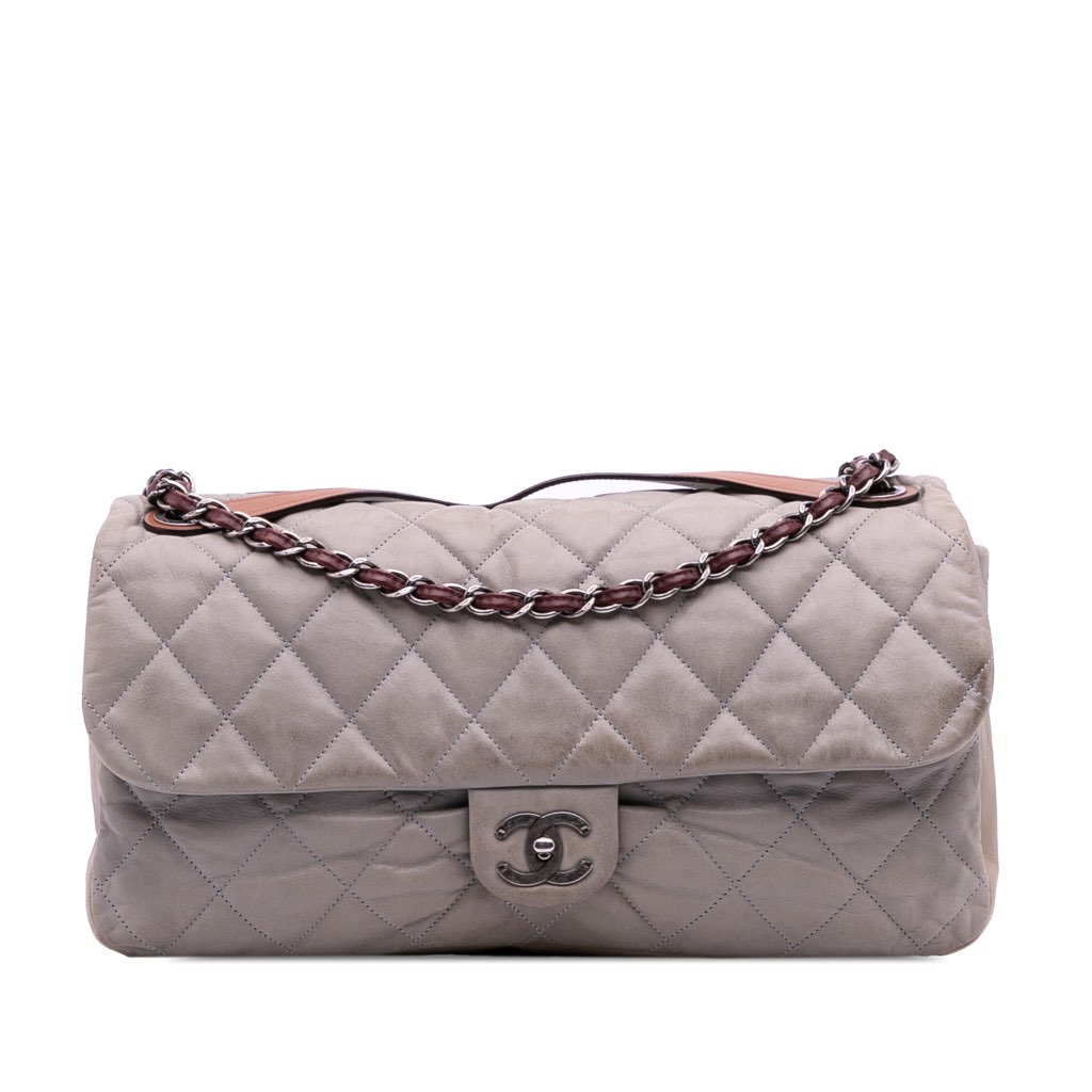 Chanel Jumbo Iridescent Calfskin In The Mix Flap