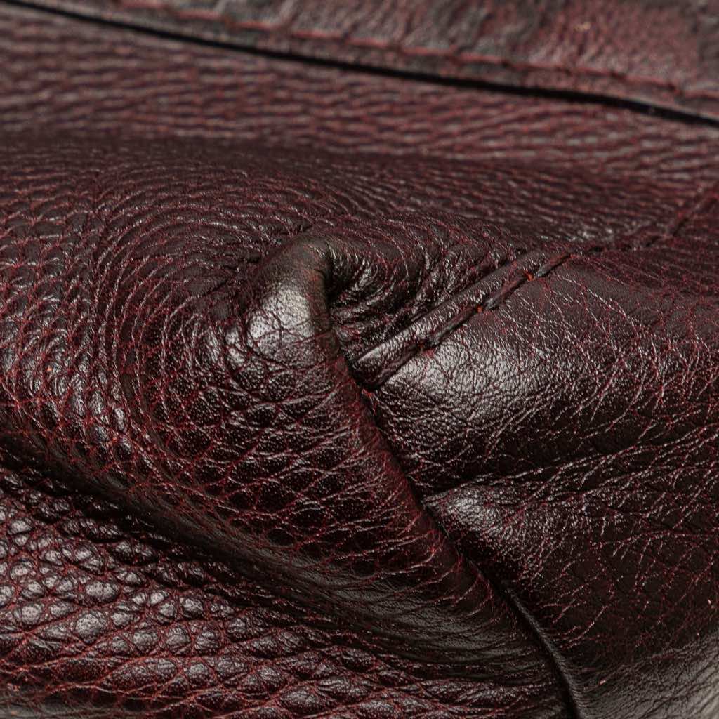 Gucci Guccissima Trimmed Leather Bamboo Libeccio Tote - Image 10