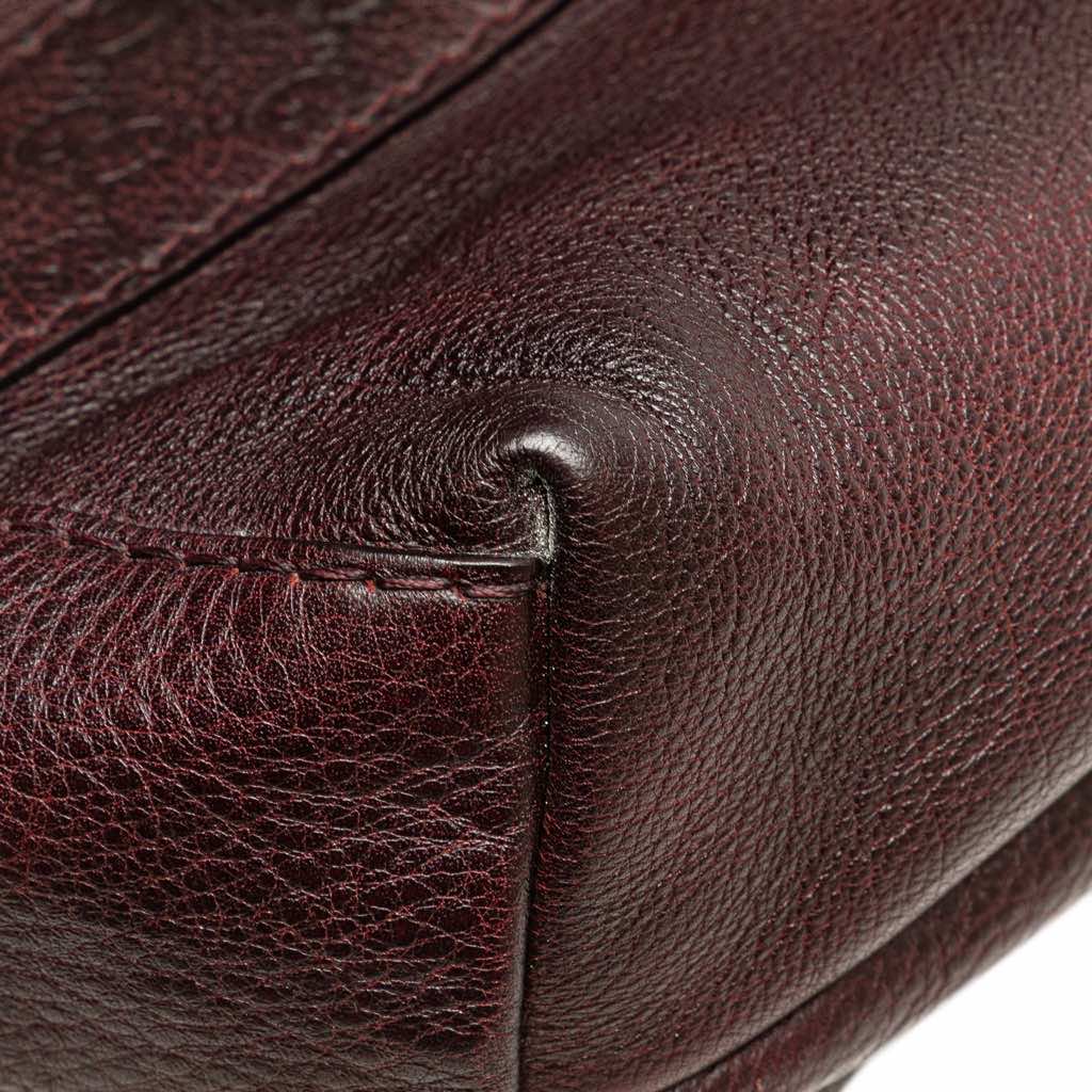 Gucci Guccissima Trimmed Leather Bamboo Libeccio Tote - Image 11