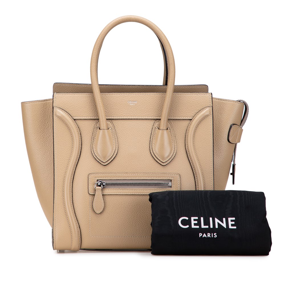 Celine Micro Drummed Calfskin Luggage Tote - Image 13