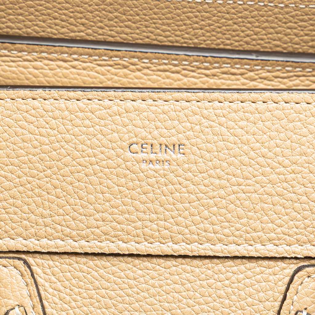 Celine Micro Drummed Calfskin Luggage Tote - Side view