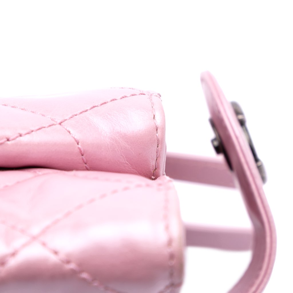 Chanel Quilted Glazed Calfskin Coco Pleats Clutch - Image 13