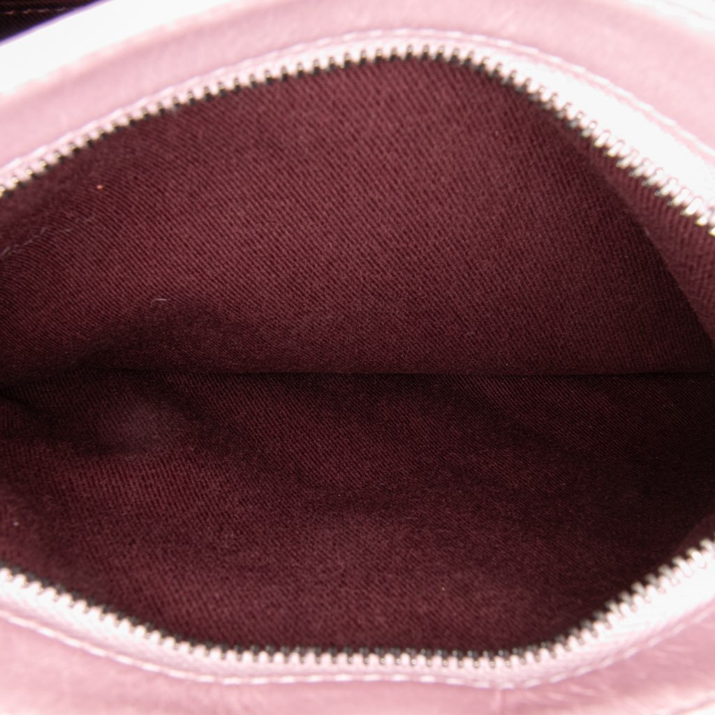 Chanel Quilted Glazed Calfskin Coco Pleats Clutch - Side view