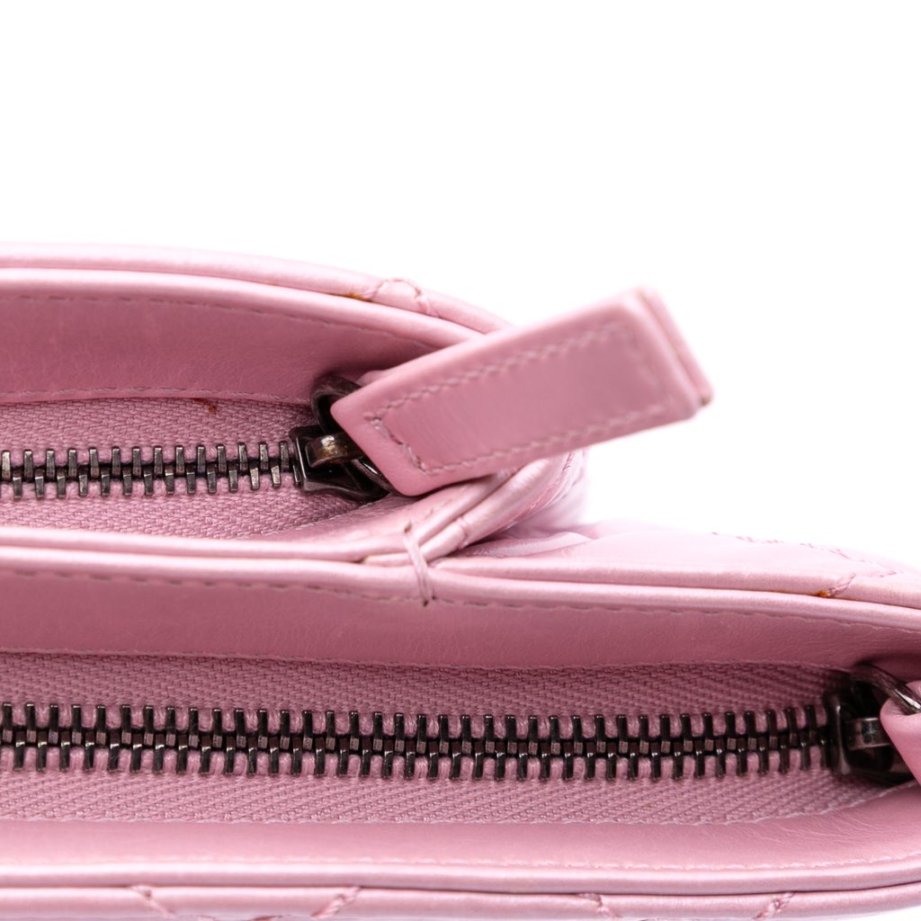 Chanel Quilted Glazed Calfskin Coco Pleats Clutch - Image 12