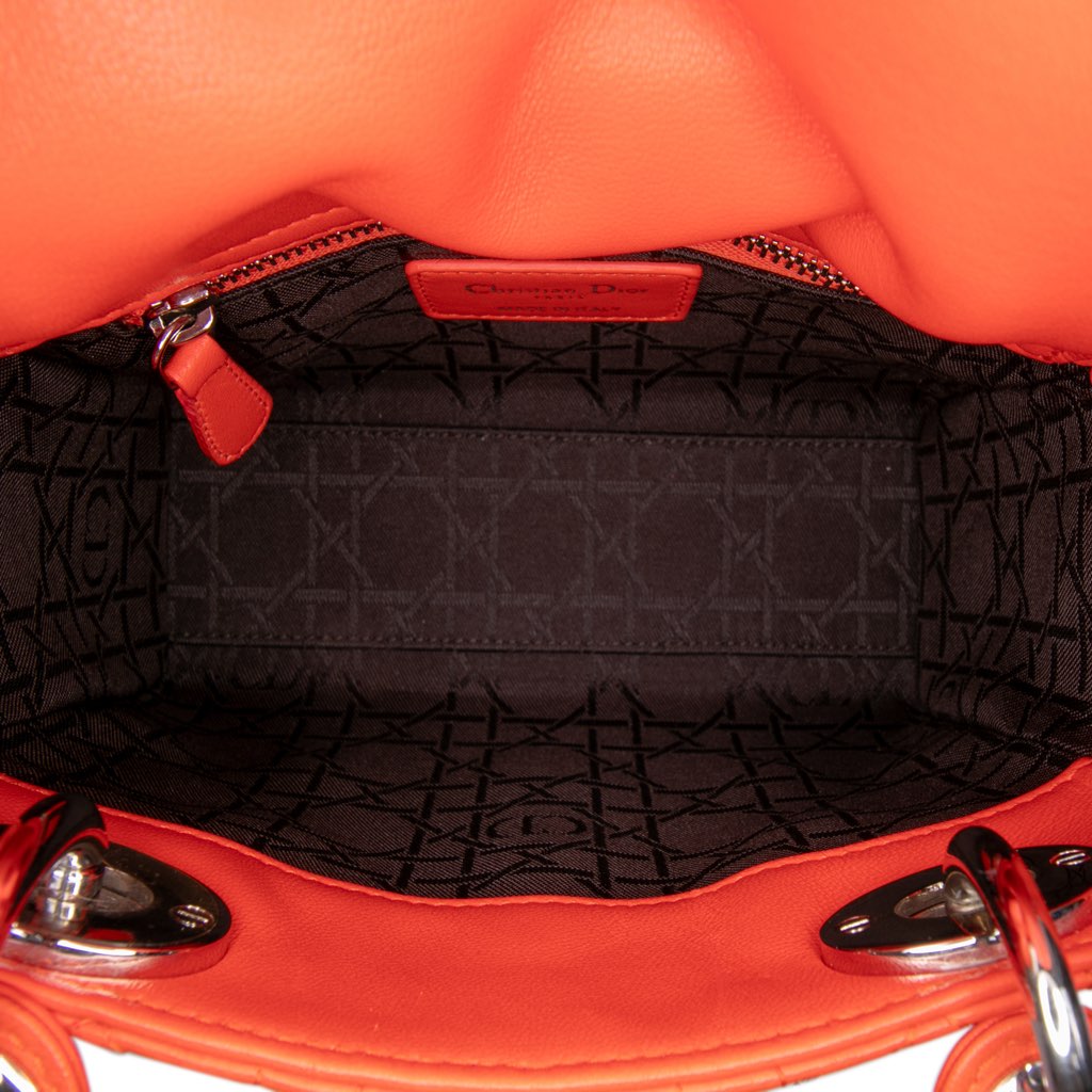 Dior Mini Lambskin Cannage Lady Dior - 4