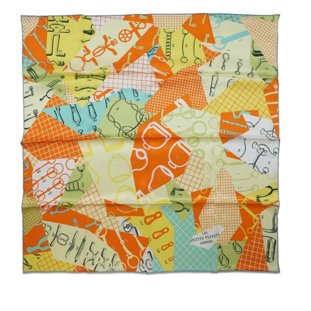 Hermès Les Petits Papiers Silk Scarf