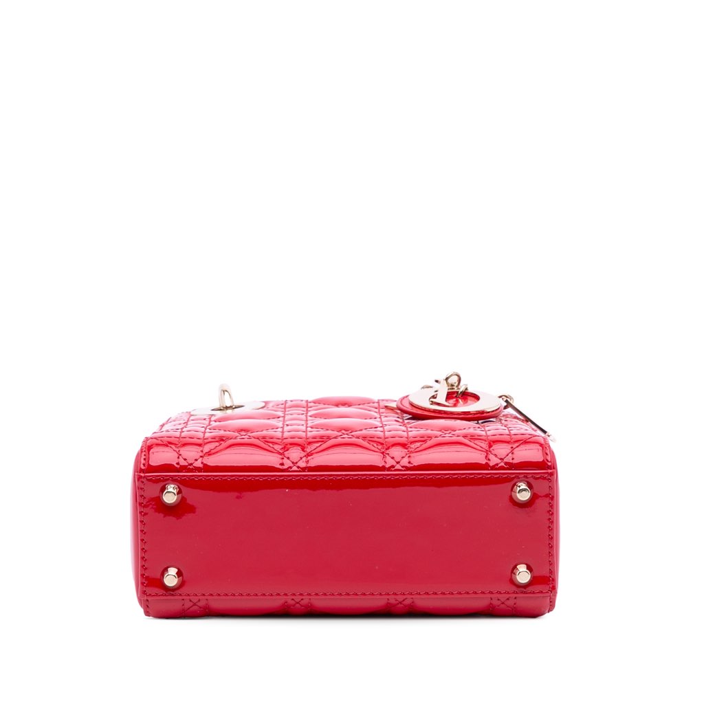 Dior Mini Patent Cannage Lady Dior - 3