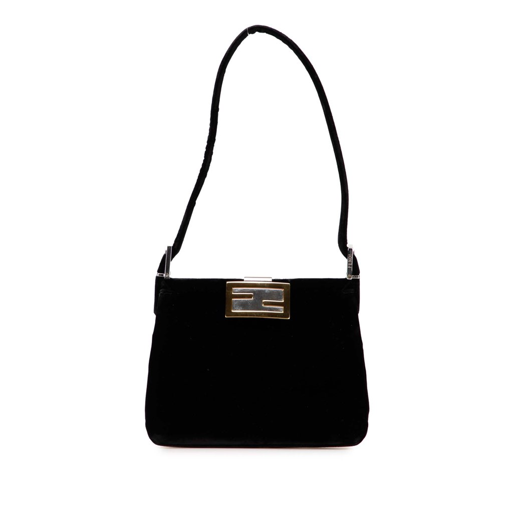 Fendi Velvet Shoulder Bag