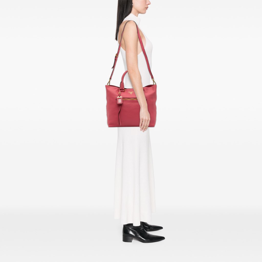 Prada Vitello Daino Open Convertible Tote - Image 17