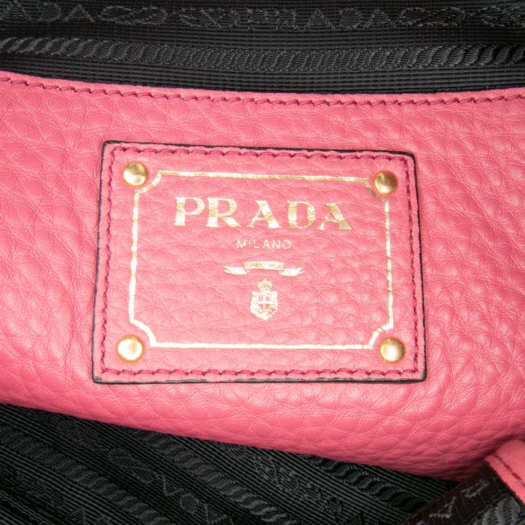 Prada Vitello Daino Open Convertible Tote - Side view