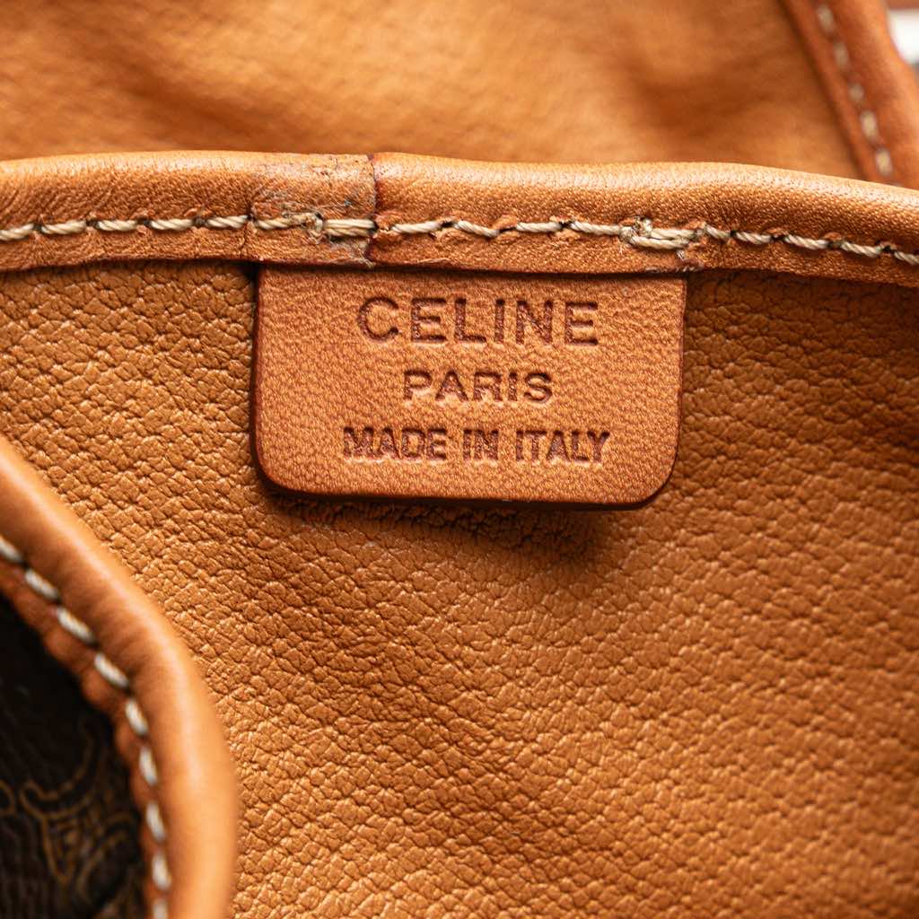Celine Mini Macadam Coated Canvas Twin Backpack - Side view