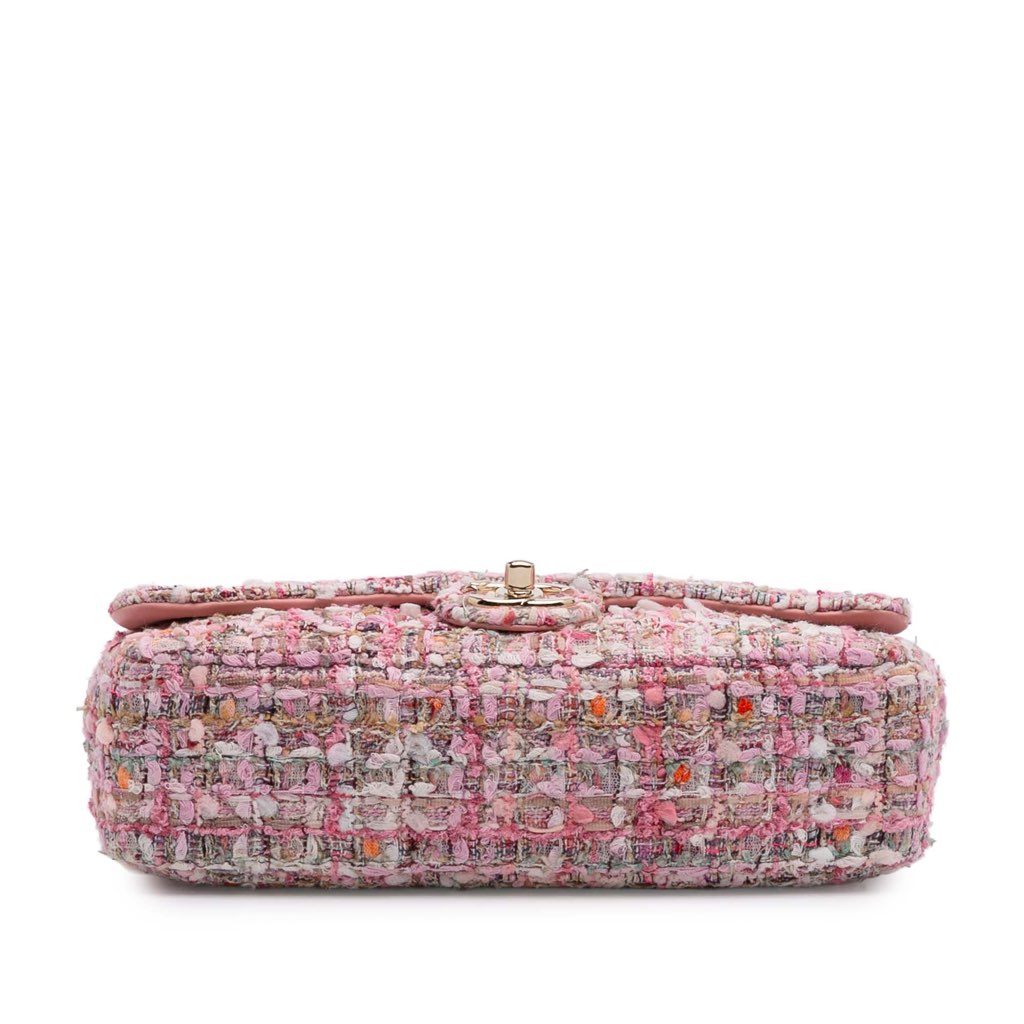 Chanel Mini Tweed Pearl Top Handle Flap - Image 6
