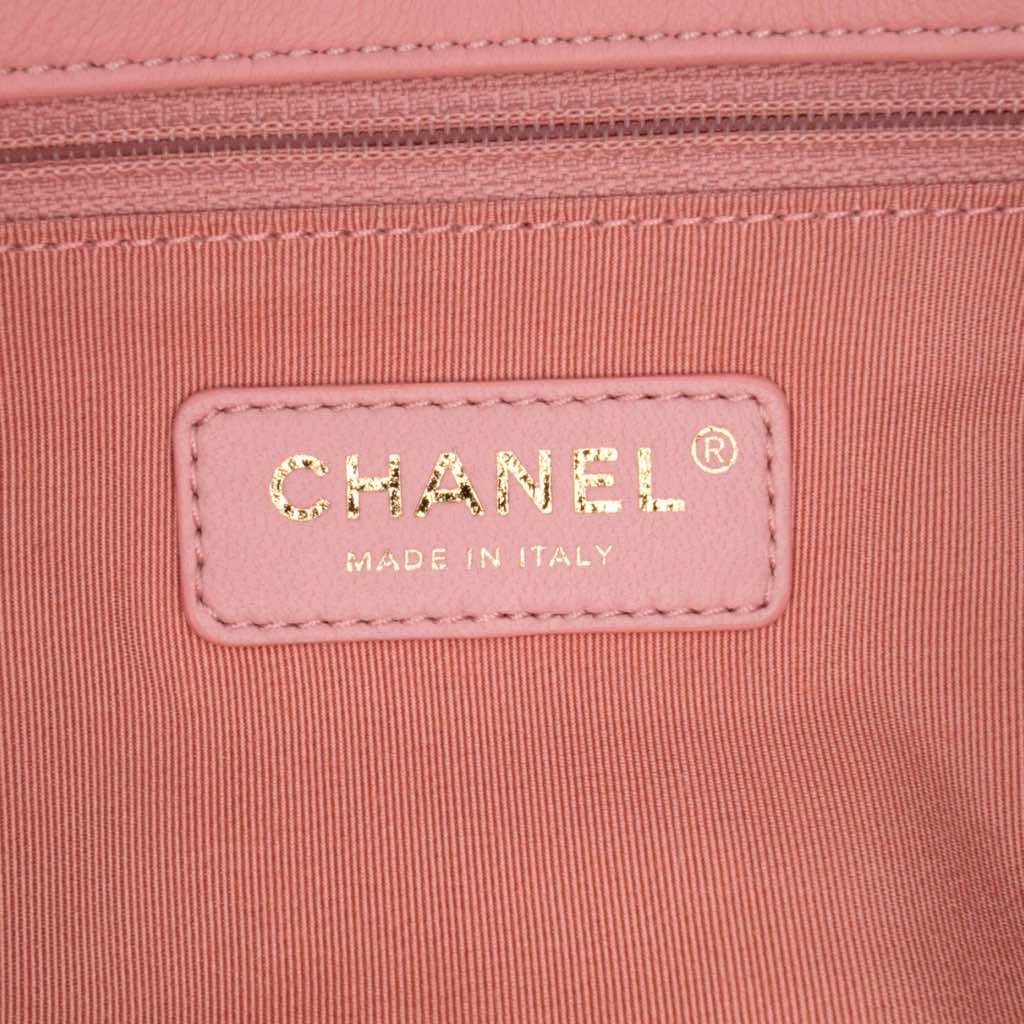 Chanel Mini Tweed Pearl Top Handle Flap - Side view