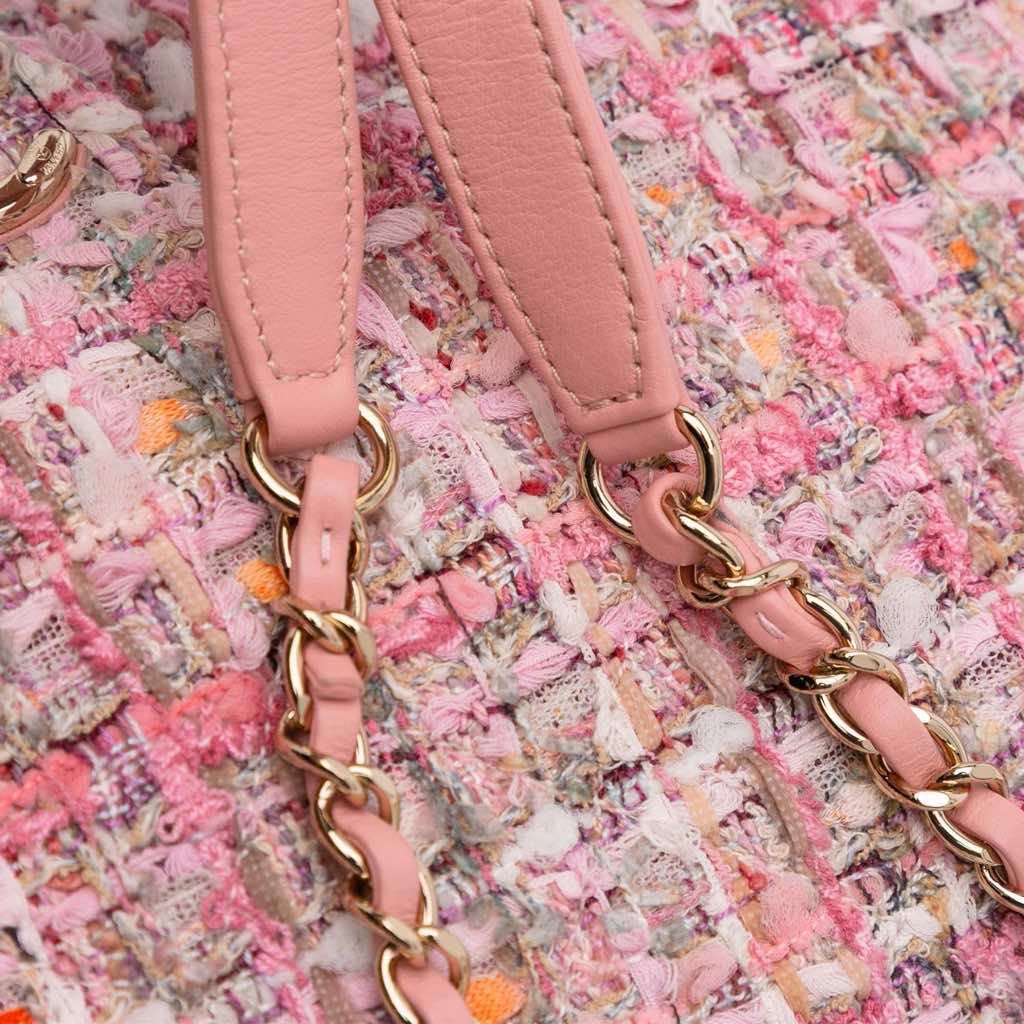 Chanel Mini Tweed Pearl Top Handle Flap - Image 10