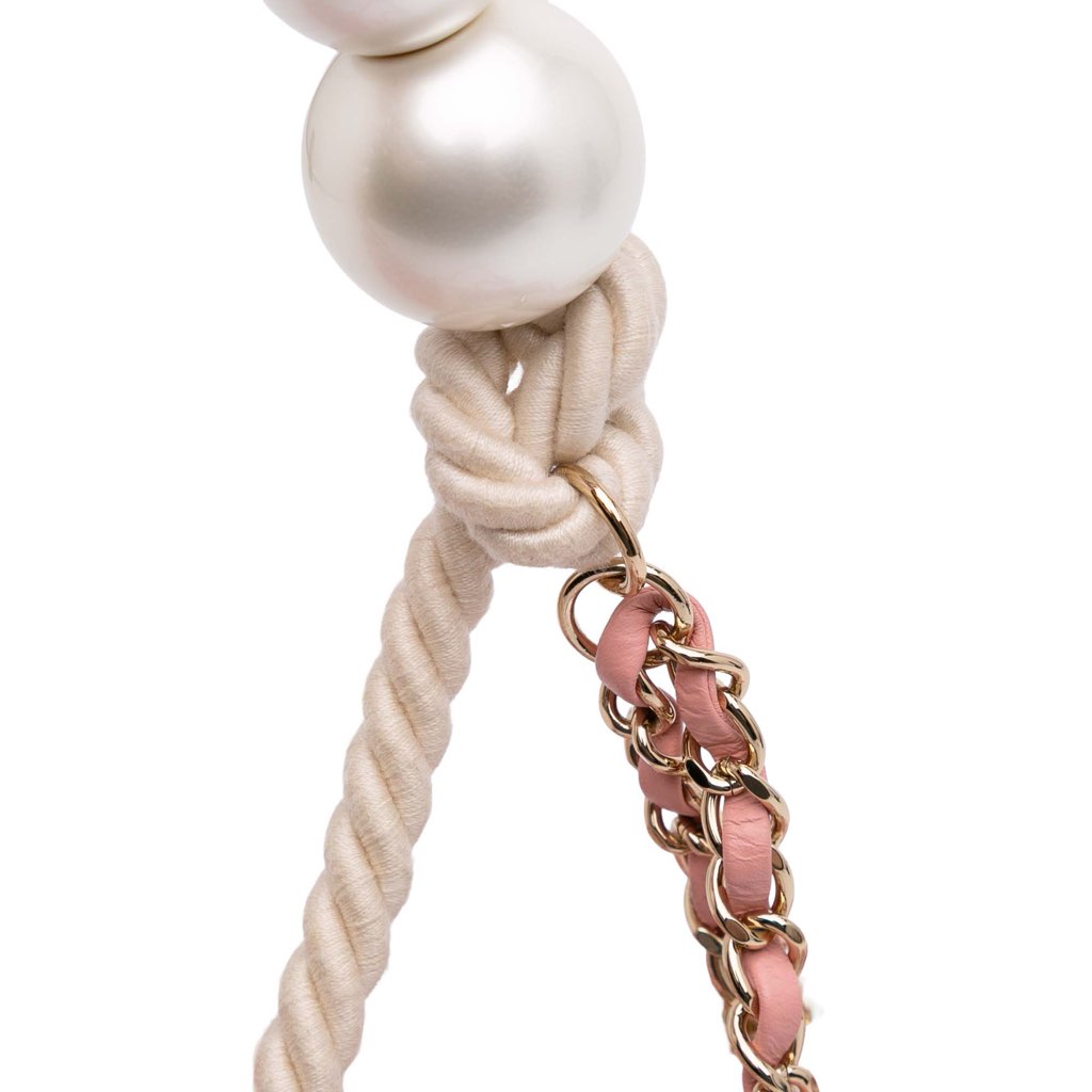 Chanel Mini Tweed Pearl Top Handle Flap - Image 12