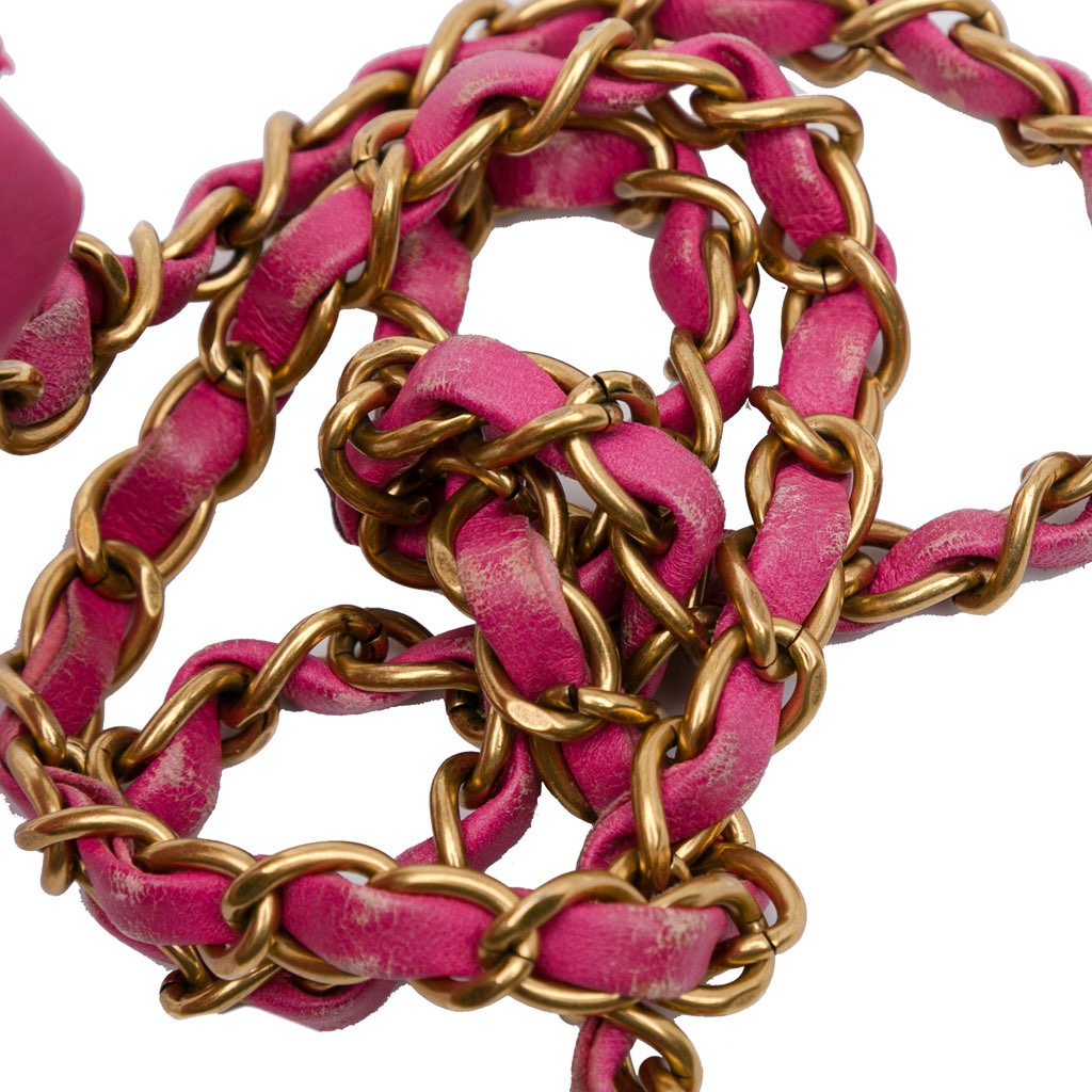 Chanel Mini Square Classic Chevron Lambskin Single Flap - Image 14