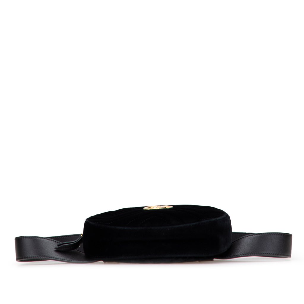 Gucci GG Marmont Matelasse Velvet Belt Bag - 3