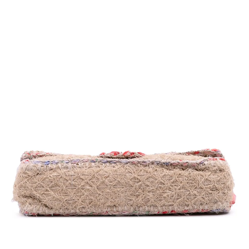 Chanel CC Straw Country Flap Brown Very good - Inside View