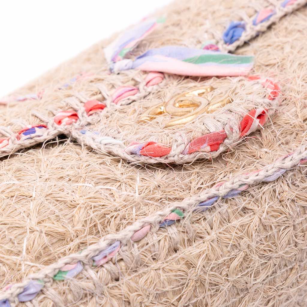 Chanel CC Straw Country Flap - Detail 2