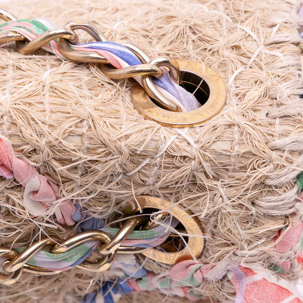 Chanel CC Straw Country Flap - Image 11