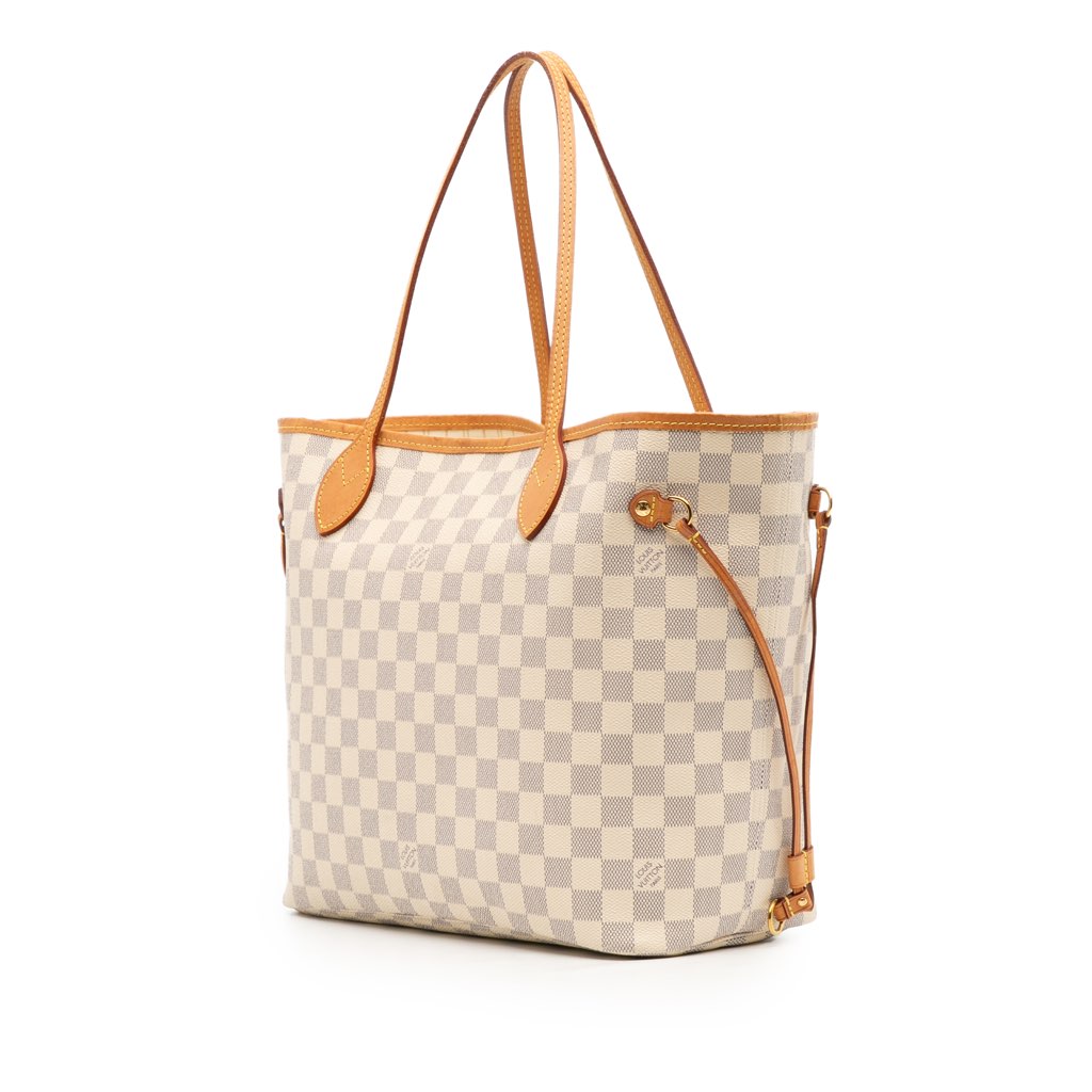 Louis Vuitton Damier Azur Neverfull MM - Back view