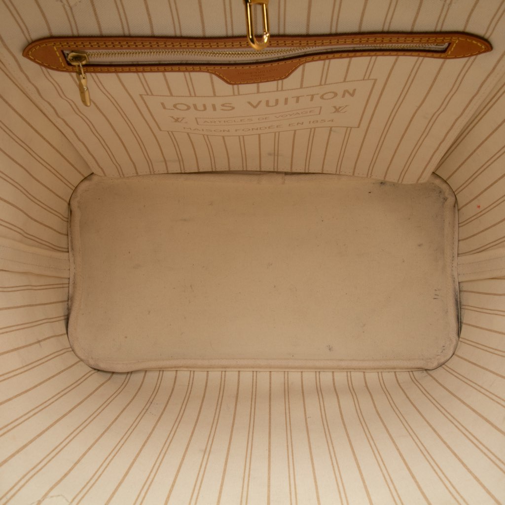 Louis Vuitton Damier Azur Neverfull MM - Side view