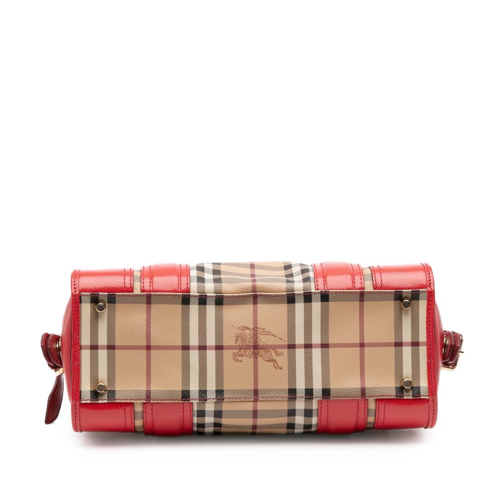 Burberry Haymarket Check Coated Canvas Minford Portrait Satchel - 3