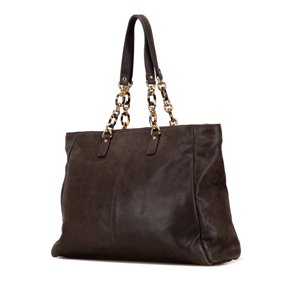 Fendi Iridescent Leather Chain Tote - 2