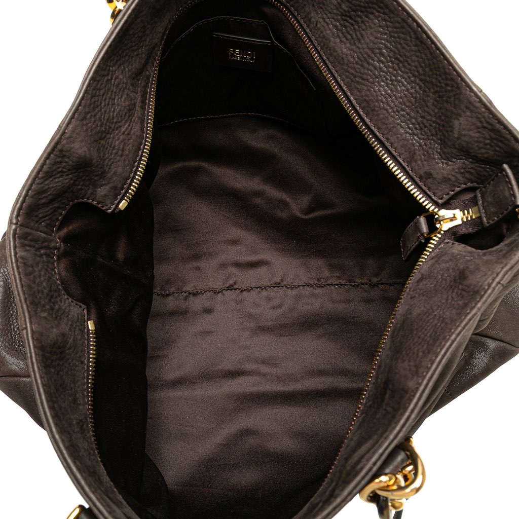 Fendi Iridescent Leather Chain Tote - 4