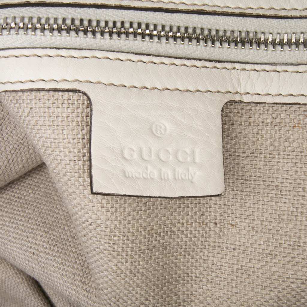 Gucci Large GG Canvas Icon Bit Satchel - Side view