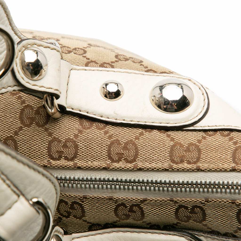 Gucci Large GG Canvas Icon Bit Satchel - Image 12