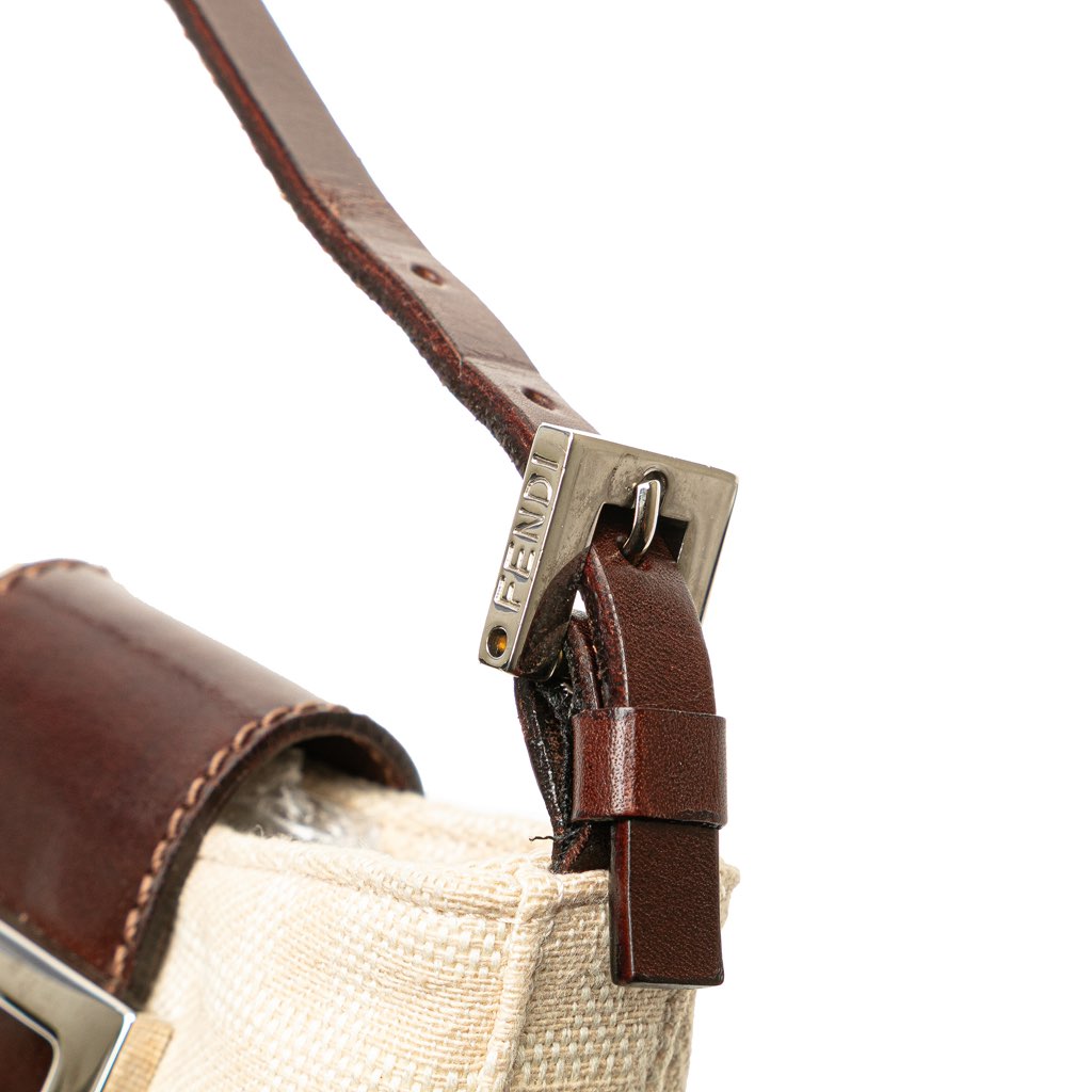 Fendi Mini Zucca Canvas Croissant Handbag - Image 13