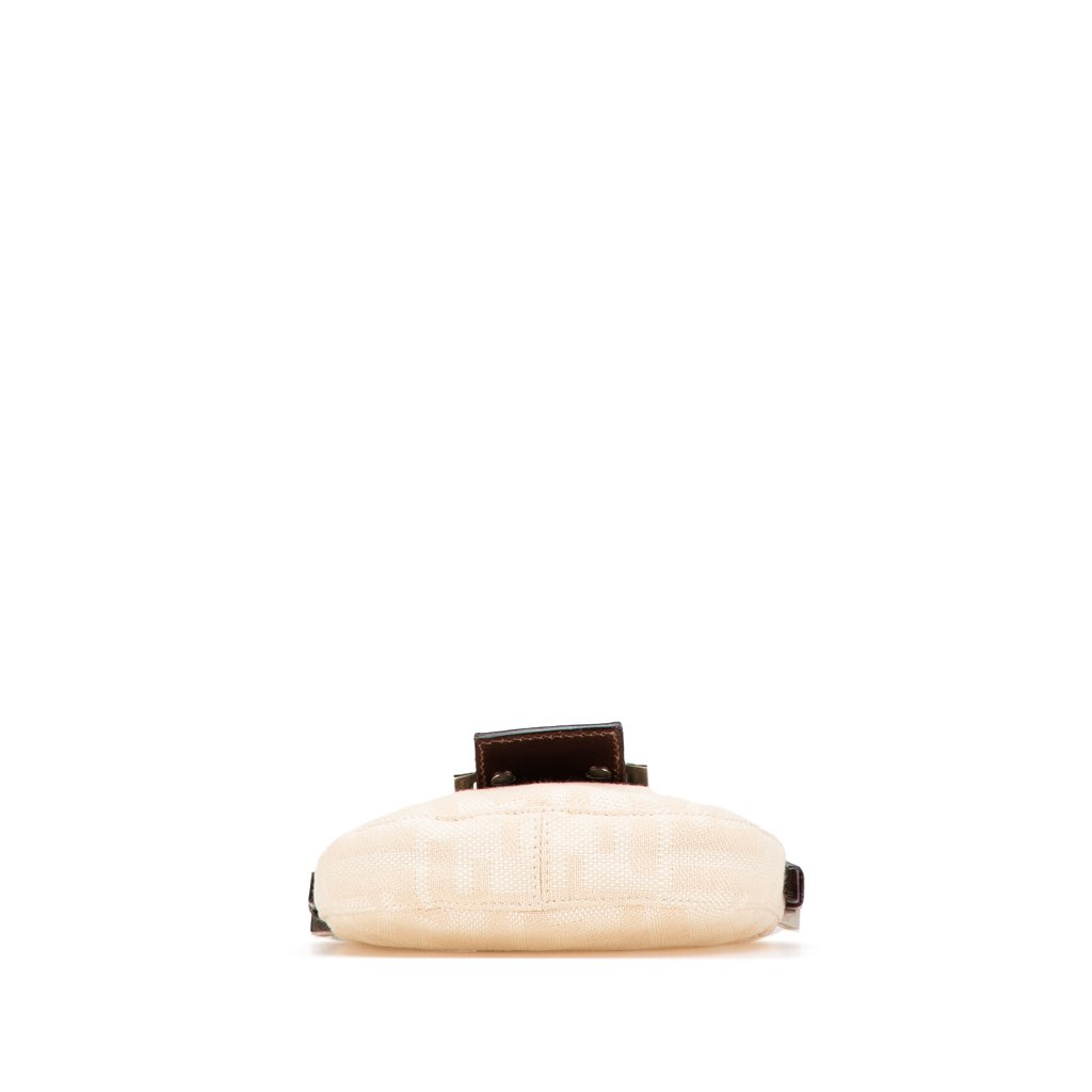 Fendi Mini Zucca Canvas Croissant Handbag - Image 6