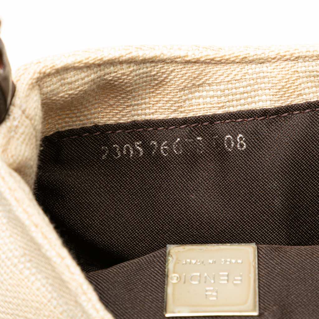 Fendi Mini Zucca Canvas Croissant Handbag - Detail 1