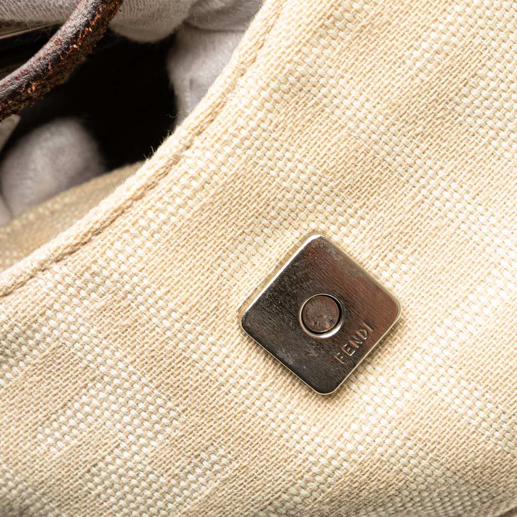 Fendi Mini Zucca Canvas Croissant Handbag - Detail 2