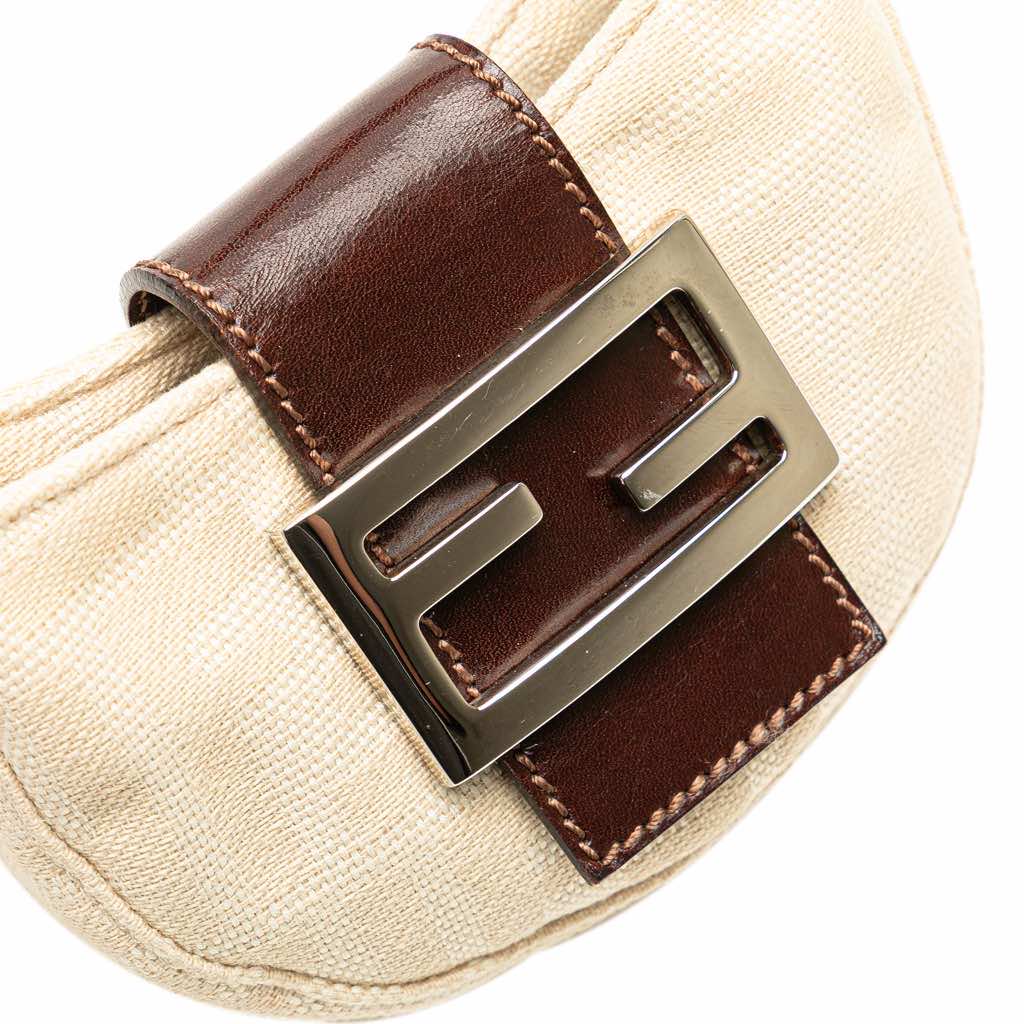 Fendi Mini Zucca Canvas Croissant Handbag - Image 10