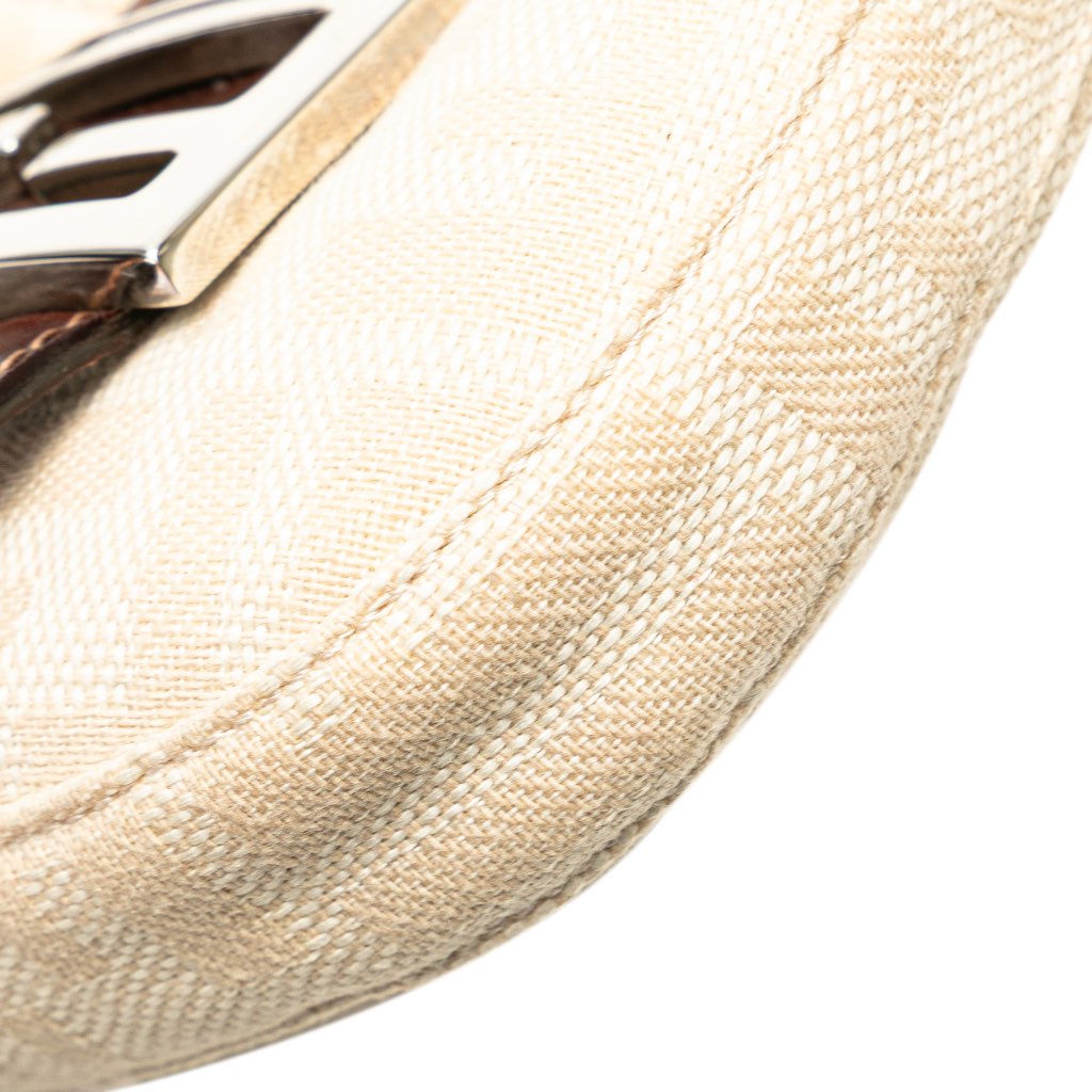 Fendi Mini Zucca Canvas Croissant Handbag - Image 12