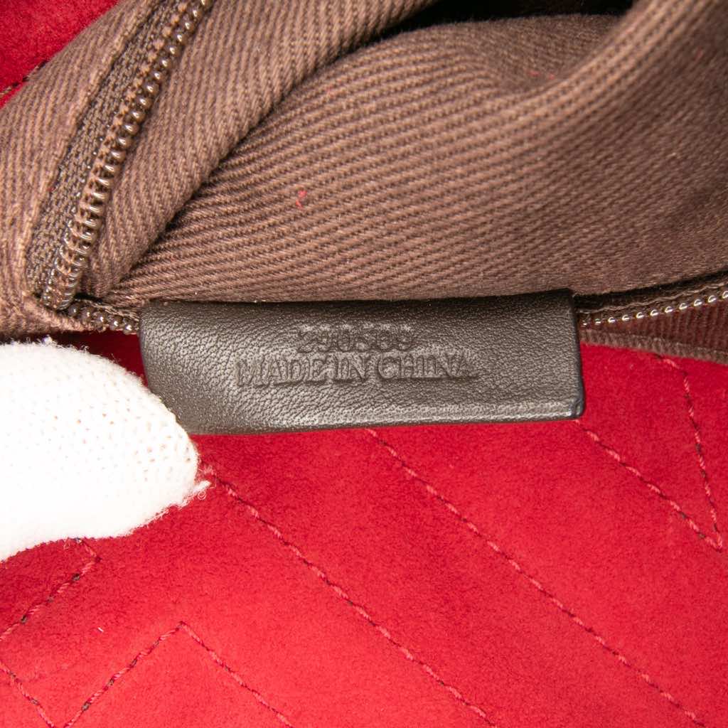 Loewe Anagram Suede Shoulder Bag - Side view