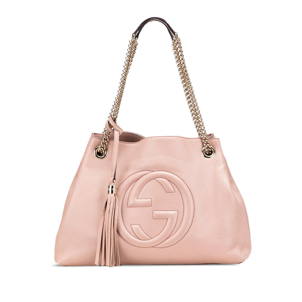 Gucci Medium Leather Soho Chain Tote