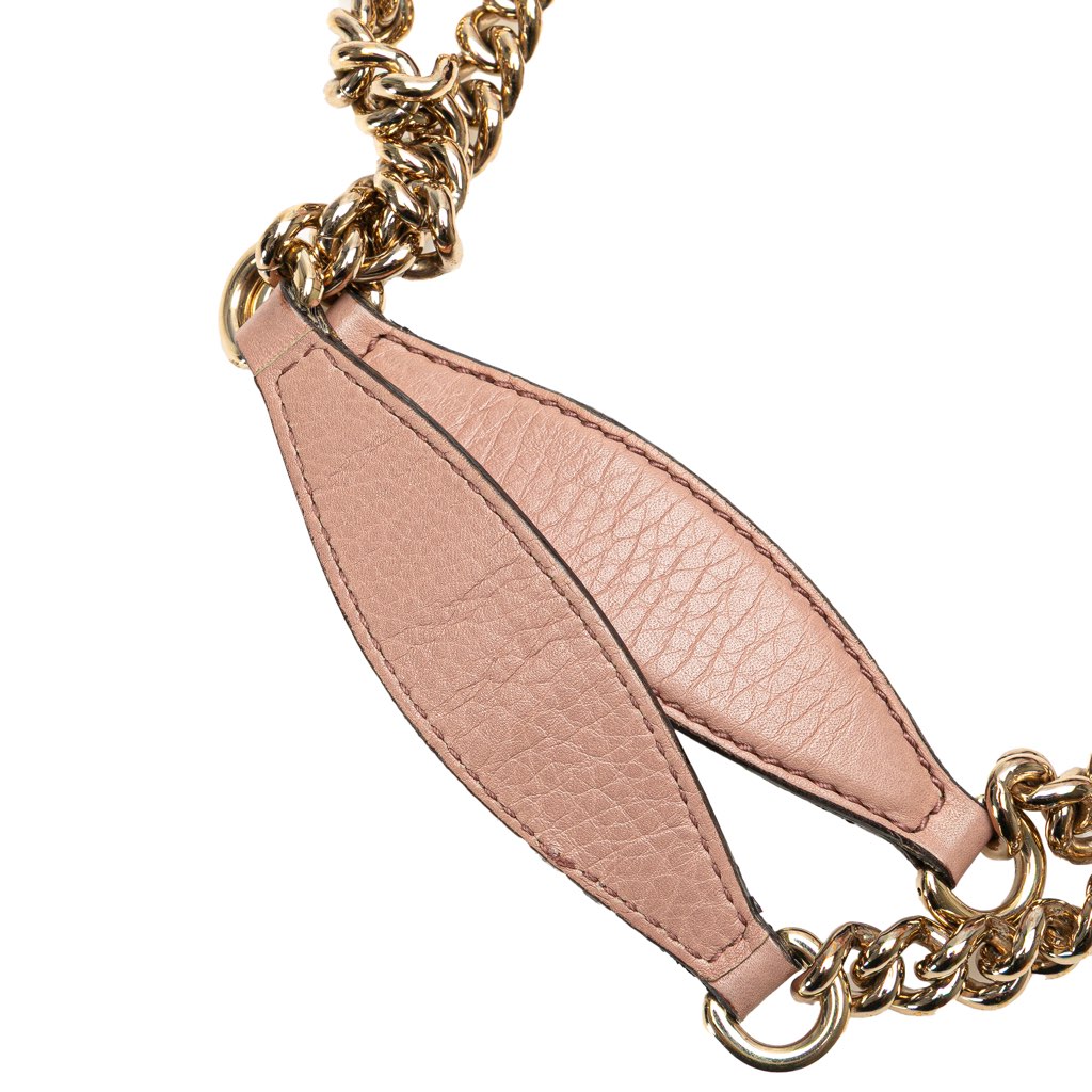 Gucci Medium Leather Soho Chain Tote - Image 14