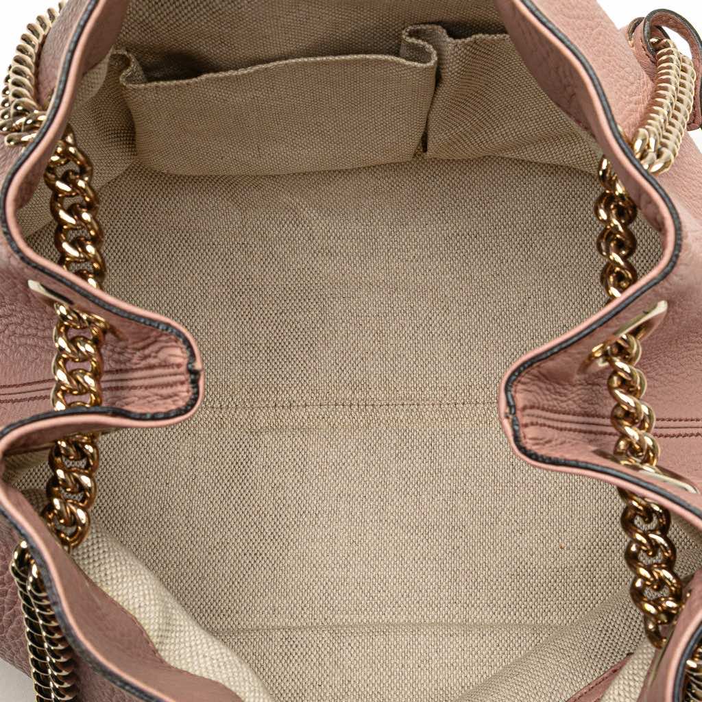 Gucci Medium Leather Soho Chain Tote - 4