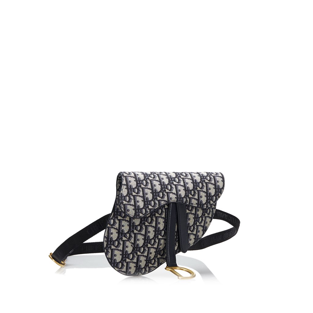 Dior Oblique Canvas Saddle Belt Bag - 2