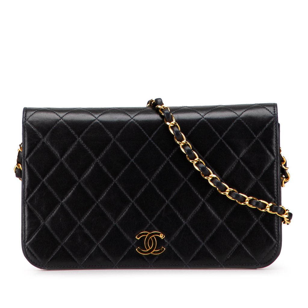 Chanel CC Quilted Lambskin Full Single Flap