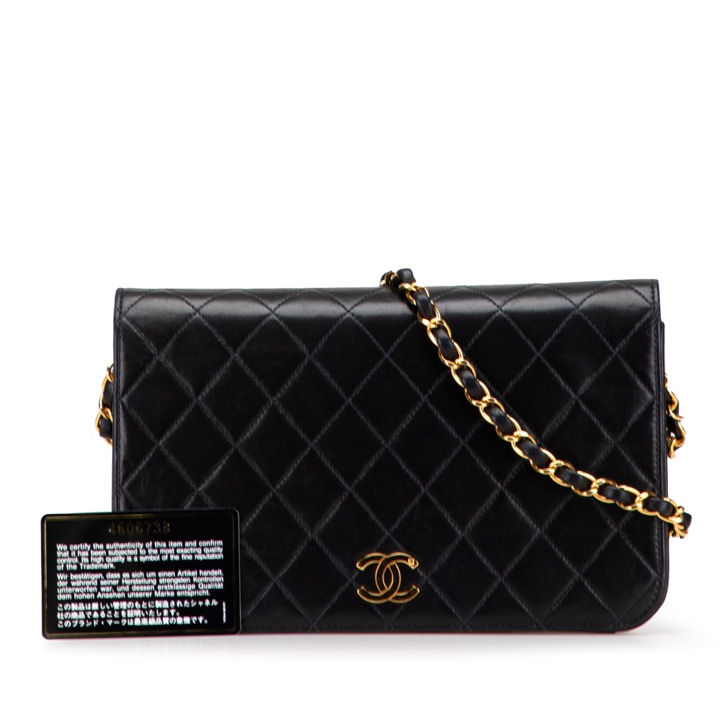 Chanel CC Quilted Lambskin Full Single Flap - Image 13