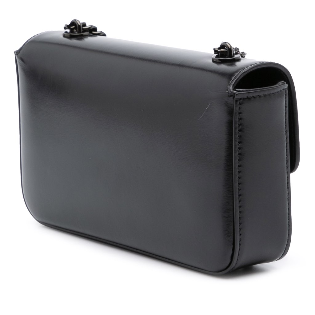 Celine Smooth Calfskin Cuir Triomphe Chain Shoulder Bag - 2