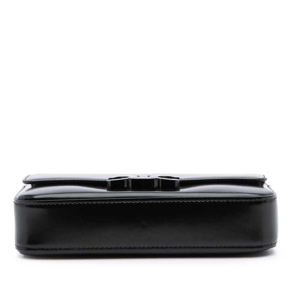 Celine Smooth Calfskin Cuir Triomphe Chain Shoulder Bag - 3