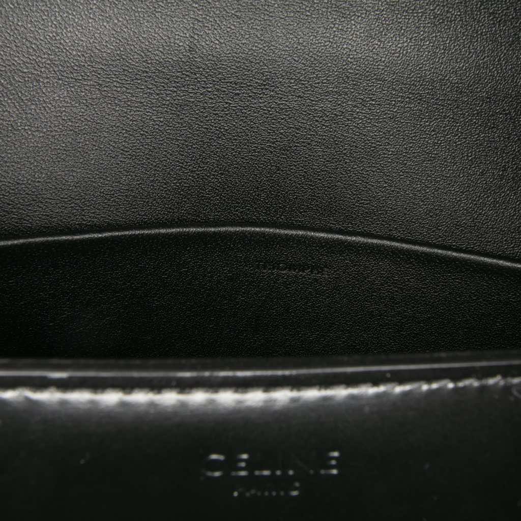 Celine Smooth Calfskin Cuir Triomphe Chain Shoulder Bag - 5