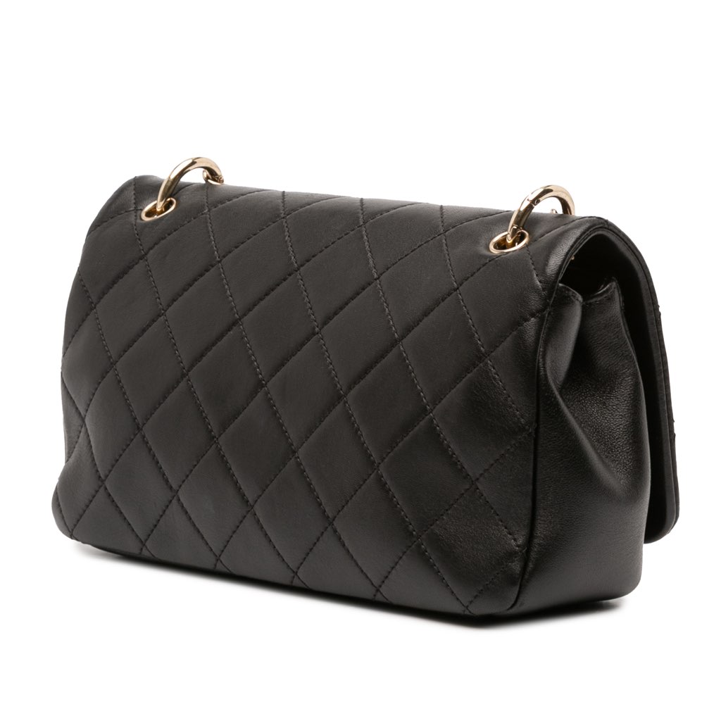 Chanel Large Lambskin Twist Chain Enamel CC Flap - 2