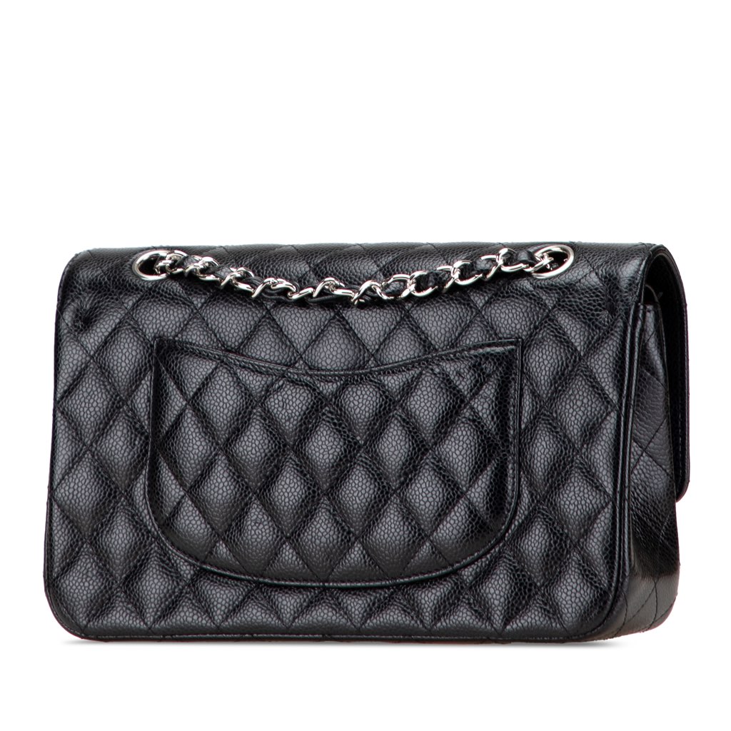 Chanel Medium Classic Caviar Double Flap - Back view