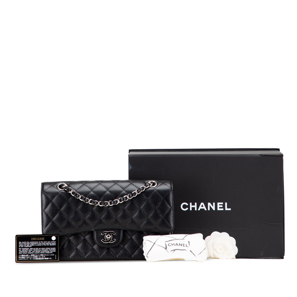 Chanel Medium Classic Caviar Double Flap - Image 12